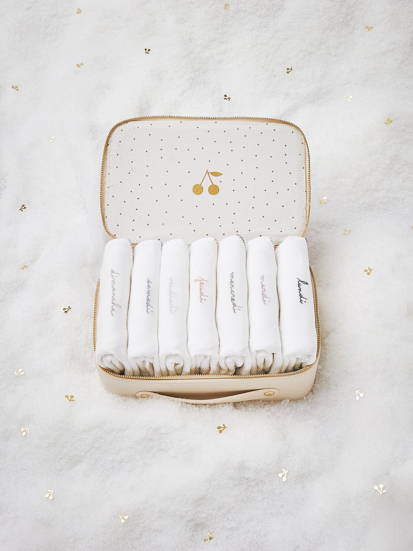 Valise de Noël Semainier de bodys manches longues