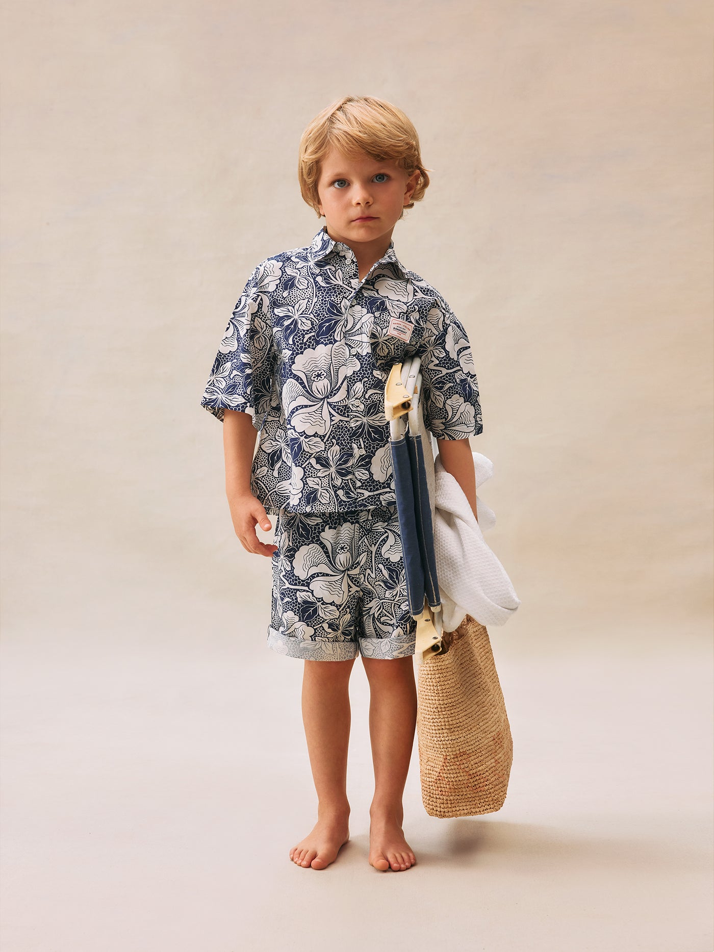 Look garçon été 2025 Ensemble floral