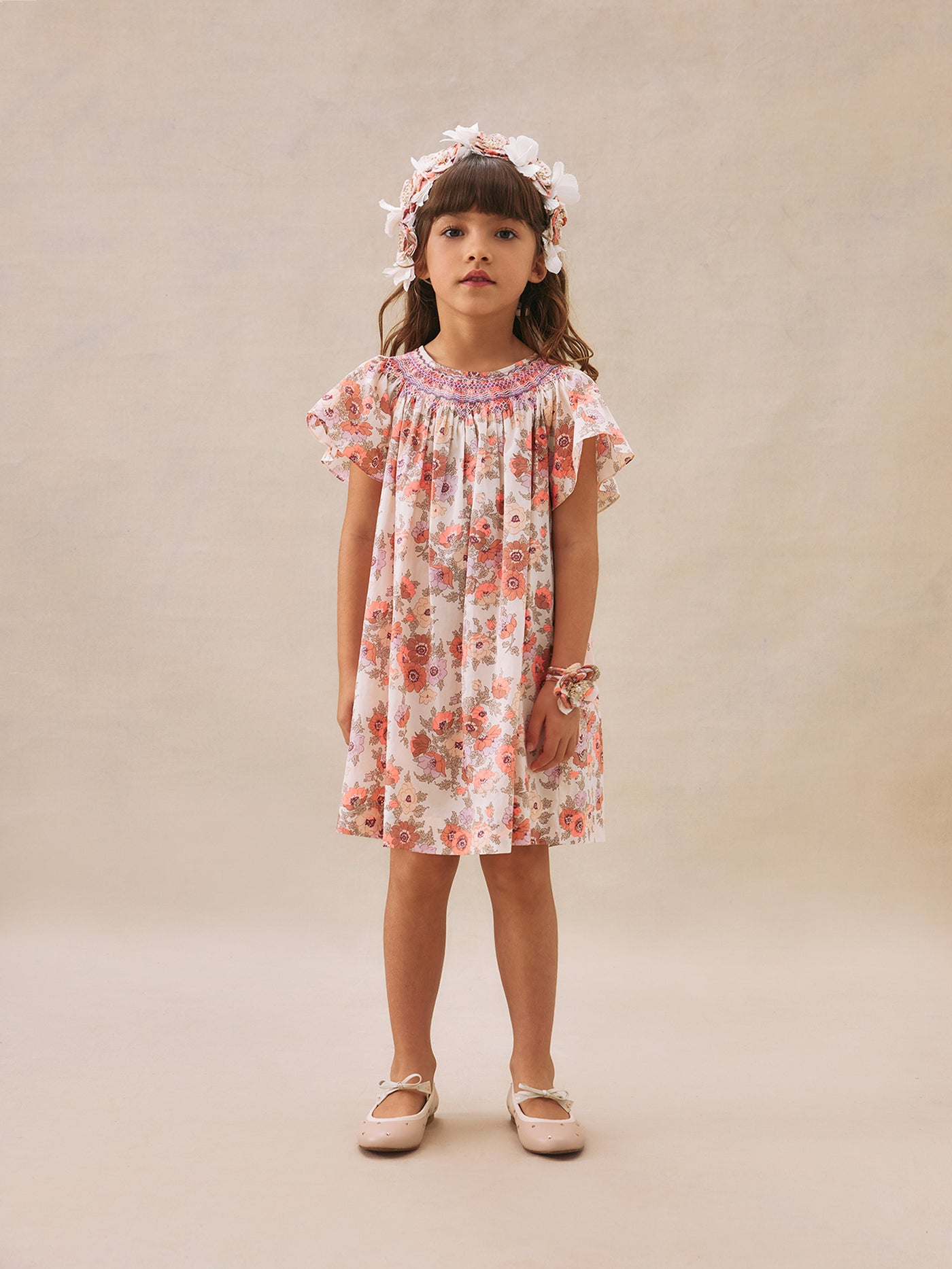 Look fille été 2025 Robe fleurie