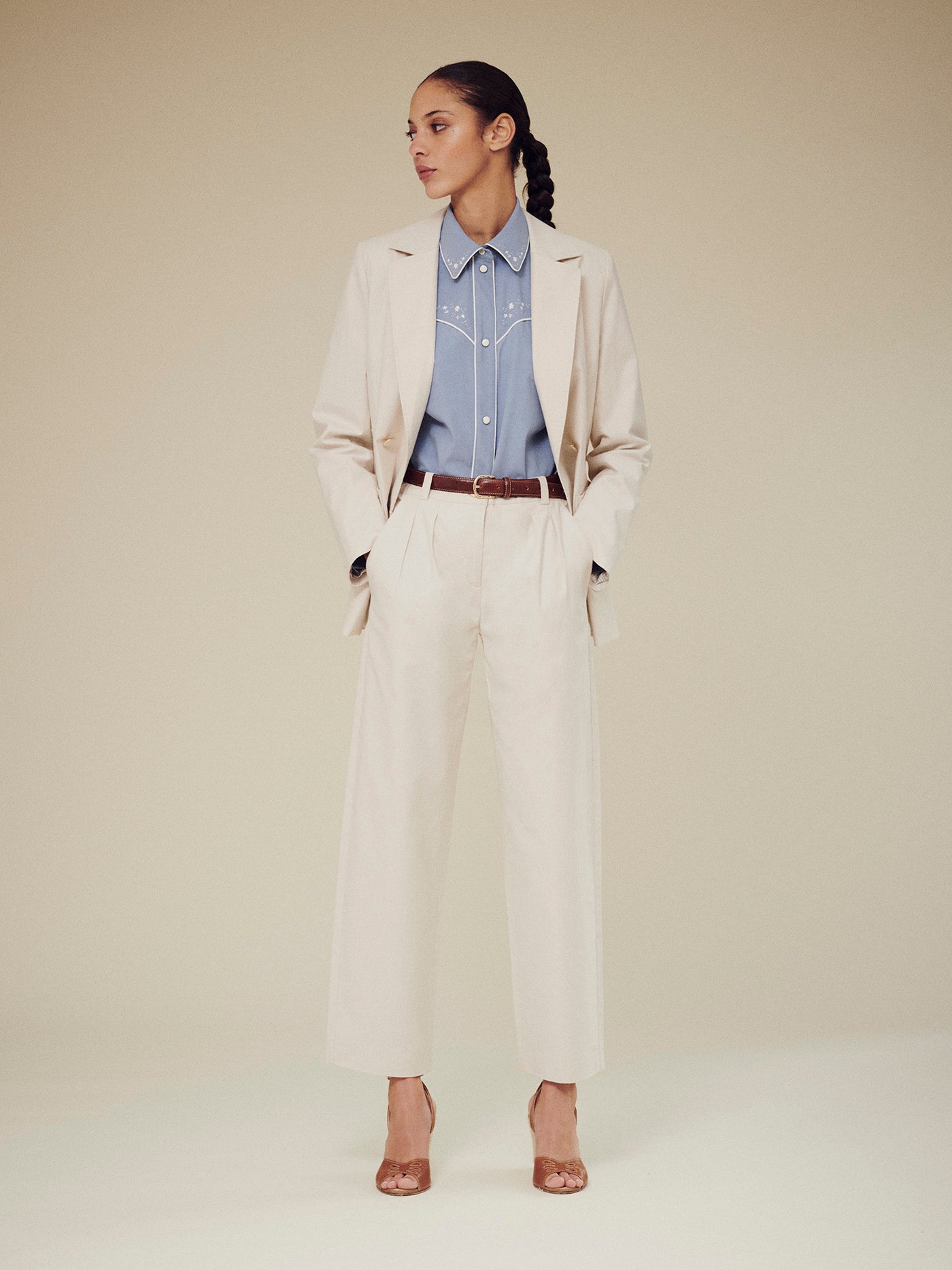 Look femme été 2025 Ensemble blanc