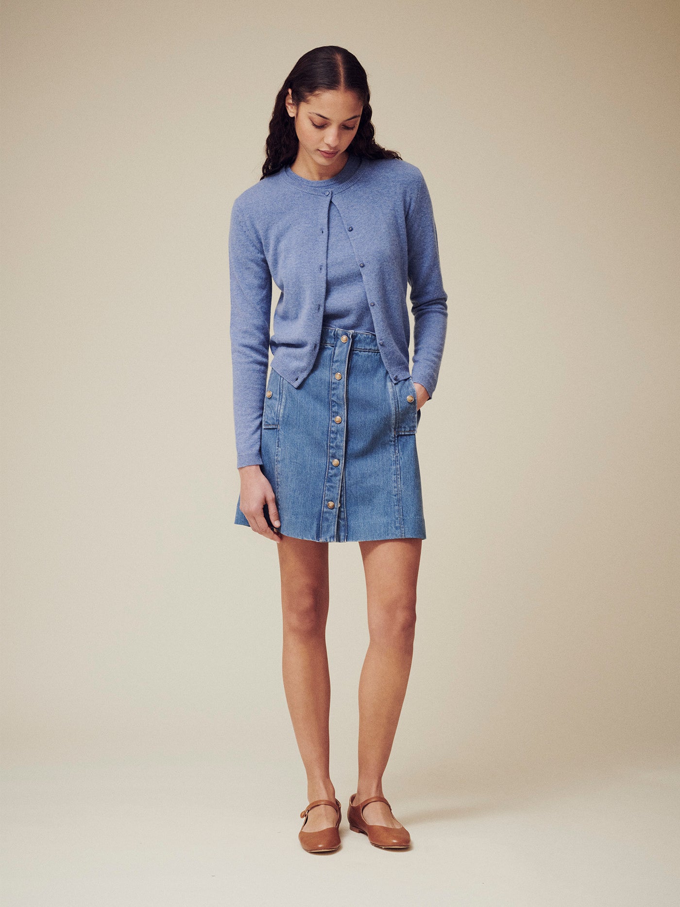 Look femme été 2025 Jupe en jean