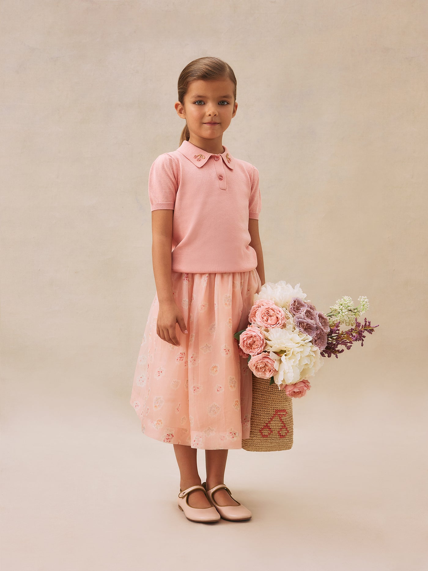 Look fille été 2025 Jupon rose