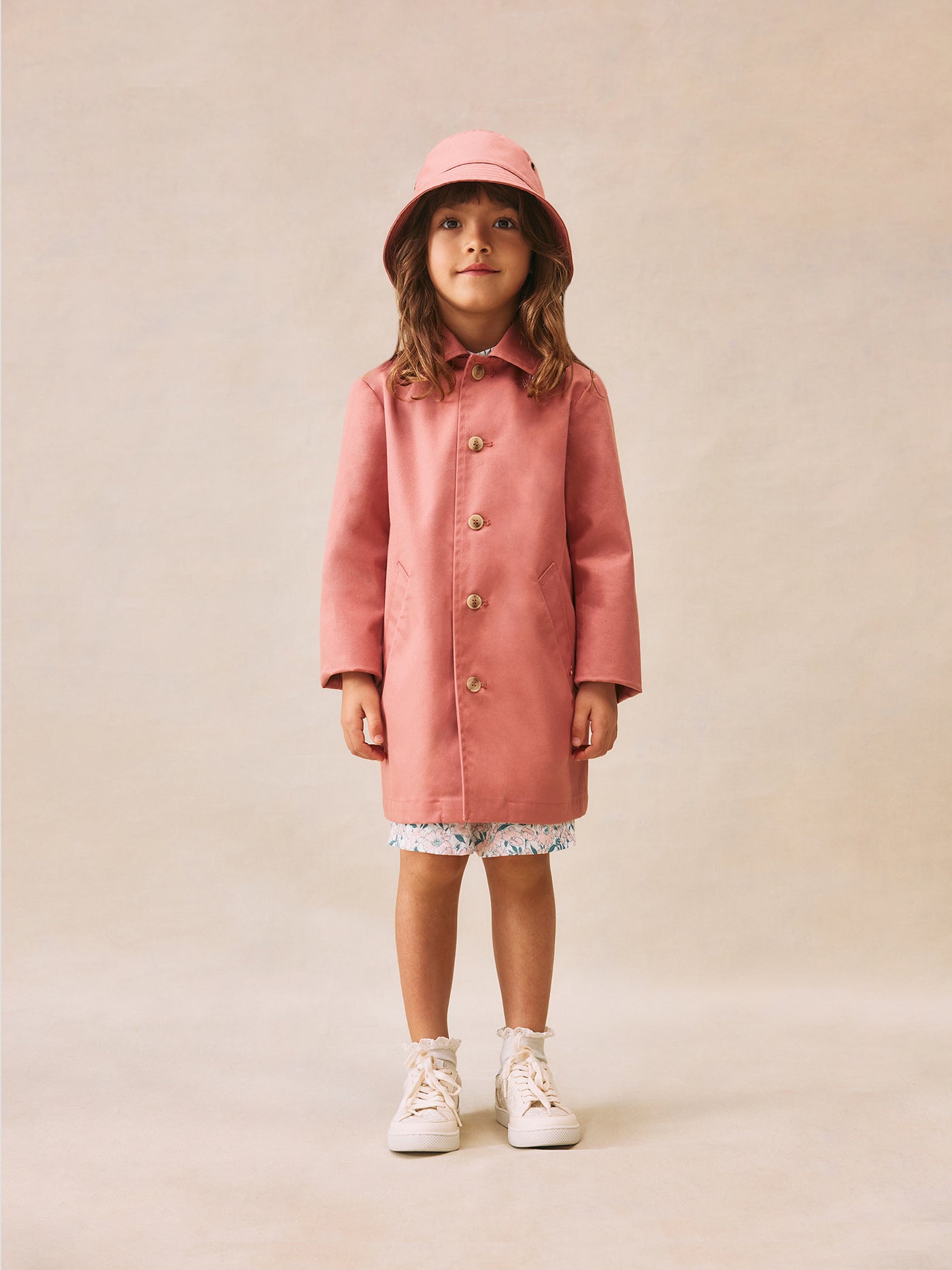 Look fille été 2025 Manteau rose