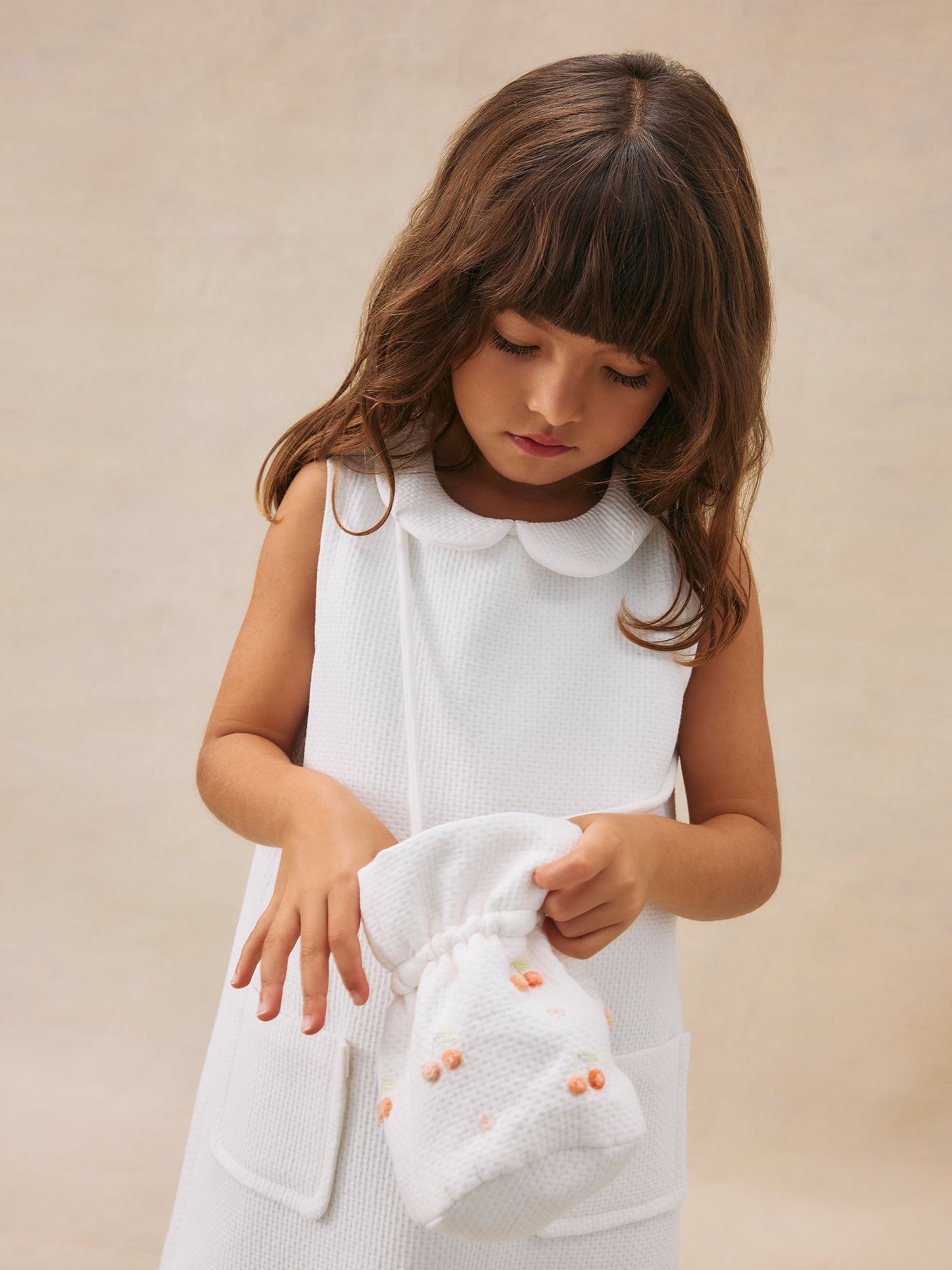 Look fille été 2025 Robe à col
