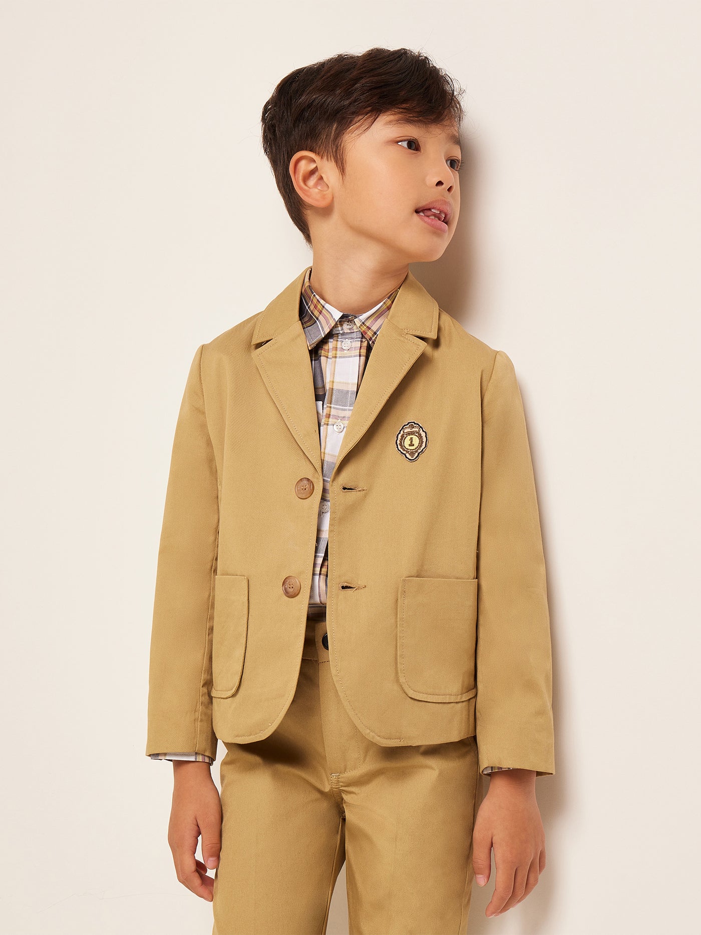 LOOK GARCON ETE 2023 VESTE EN TWILL