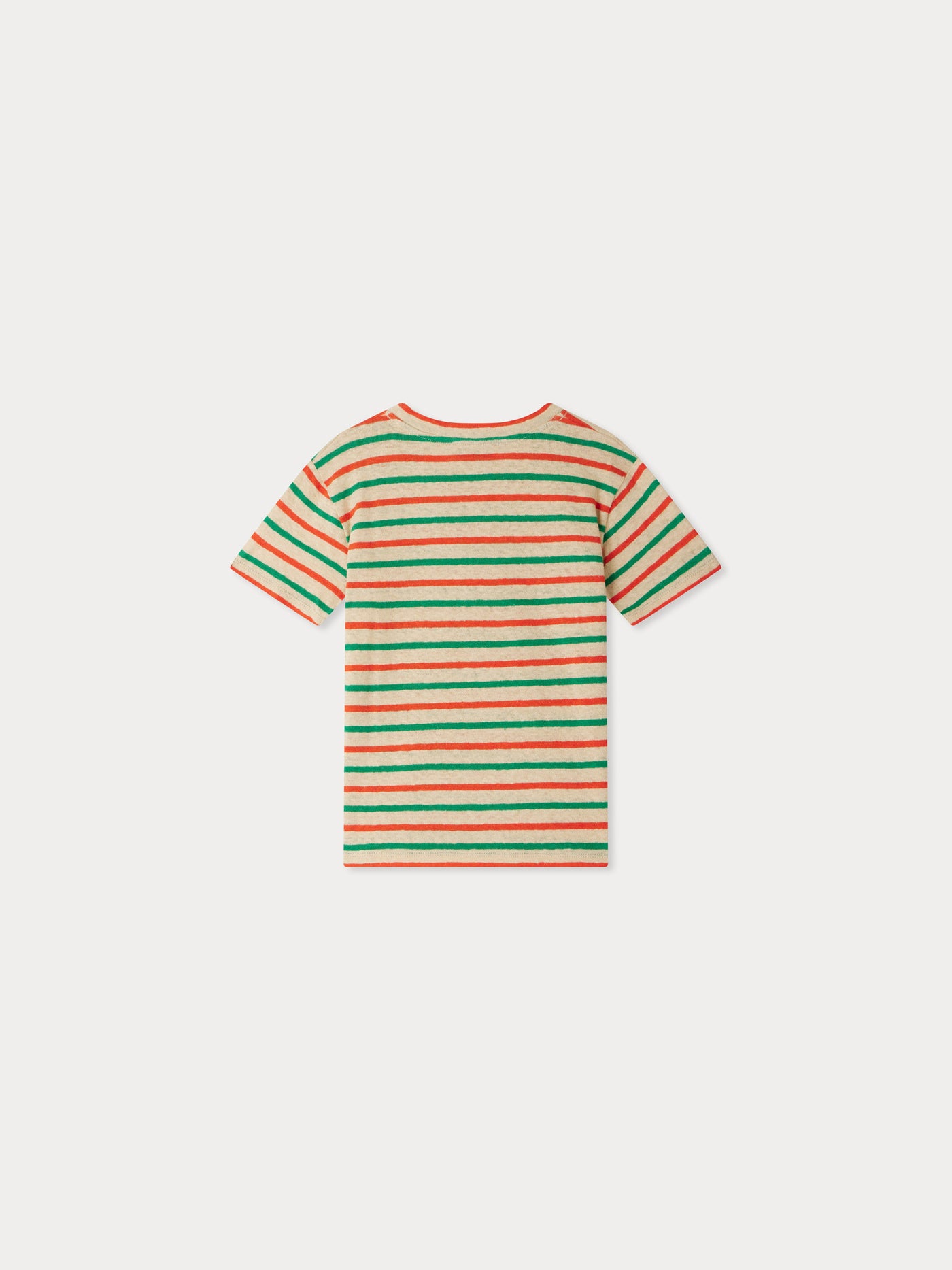 T-shirt  Elmer rayé à poche en coton biologique