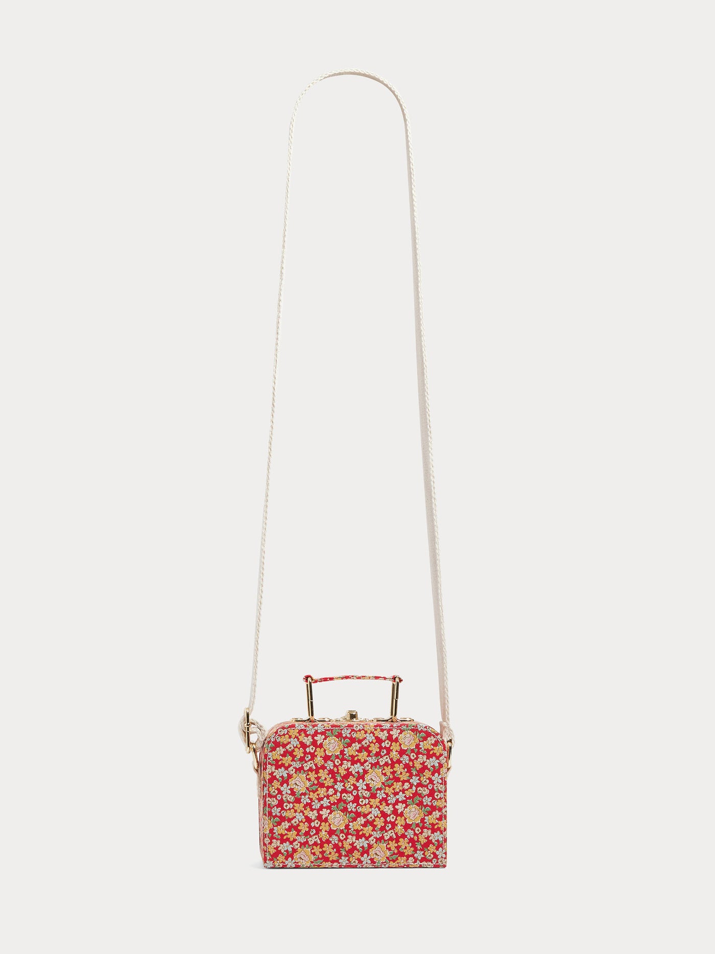 Sac valisette porté travers en tissu Liberty Aimane