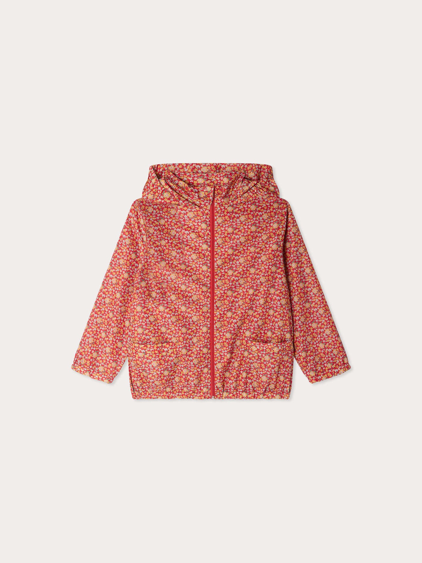 Coupe-vent à capuche en tissu Liberty Eglantine