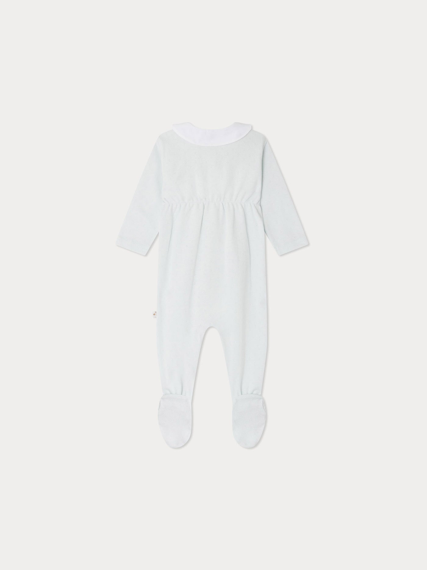 Pyjama Tilouan en maille pointelle à col brodé