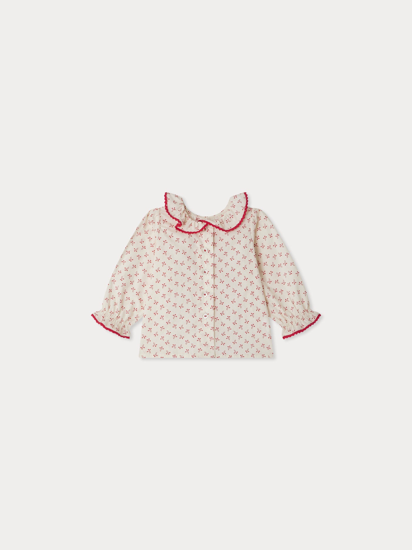 Blouse Jojoba en popeline imprimée cerises