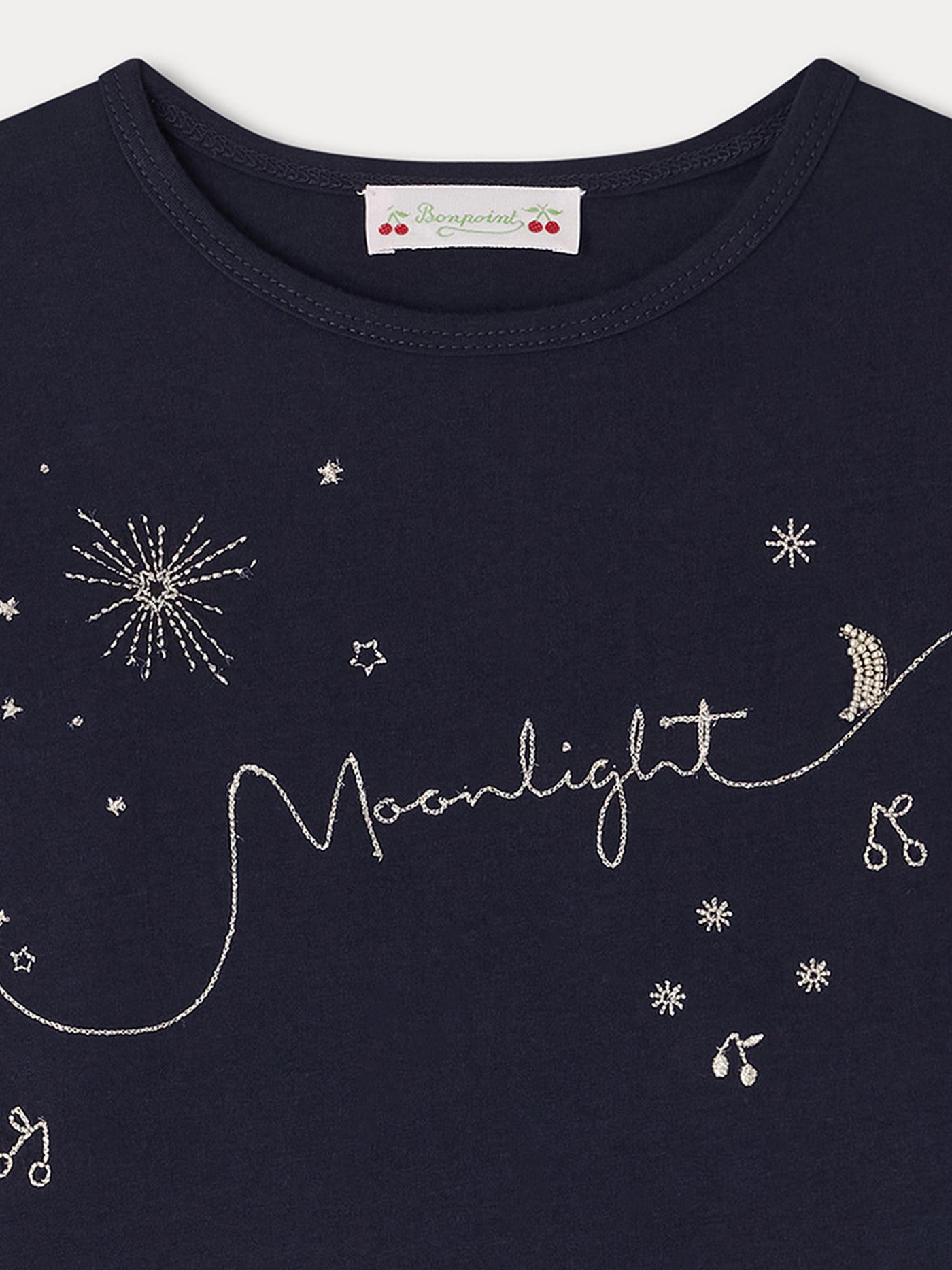 T-shirt Tidjiane à broderies étoiles