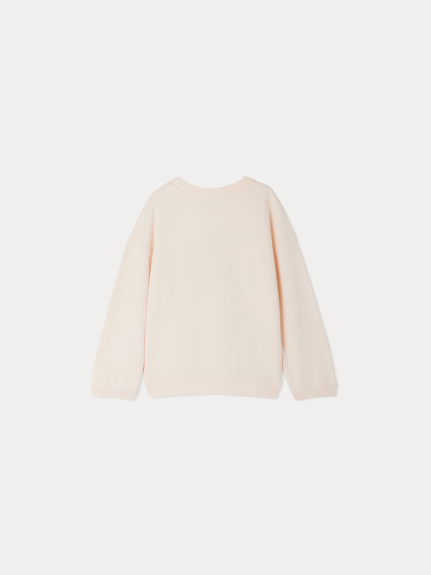 Sweatshirt Fleurette rose camélia