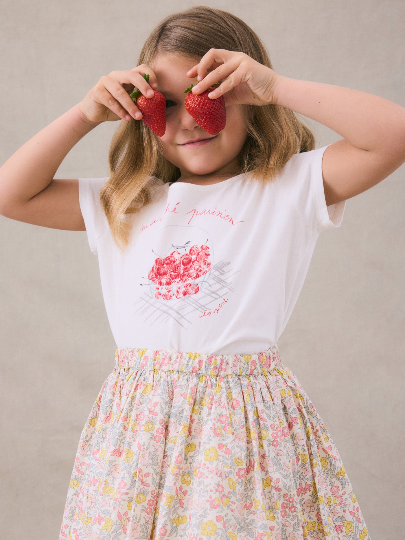 T-shirt Alcala à motif panier de cerises