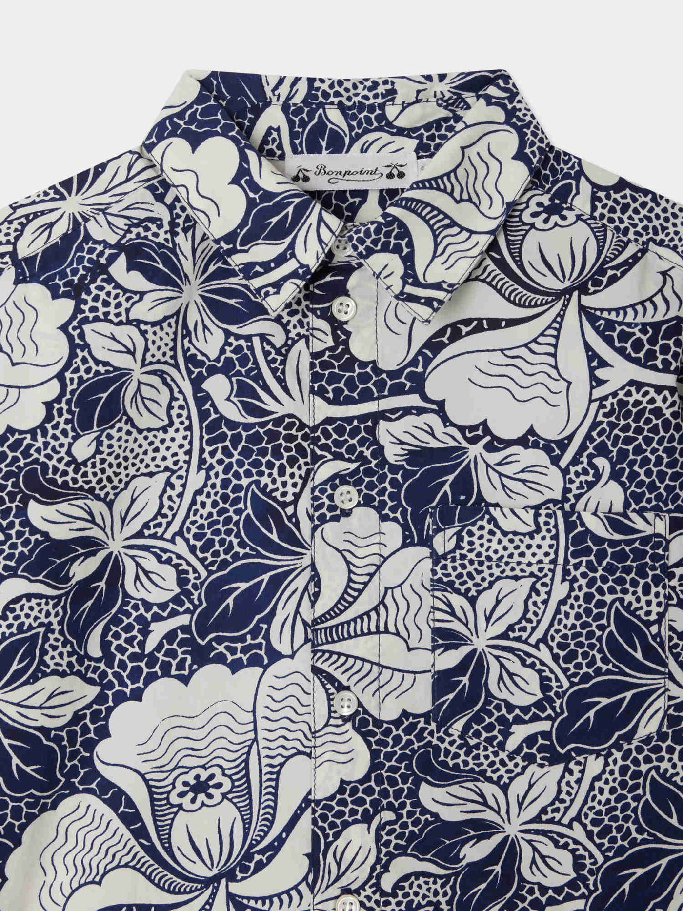 Chemise Erian en popeline à motif floral