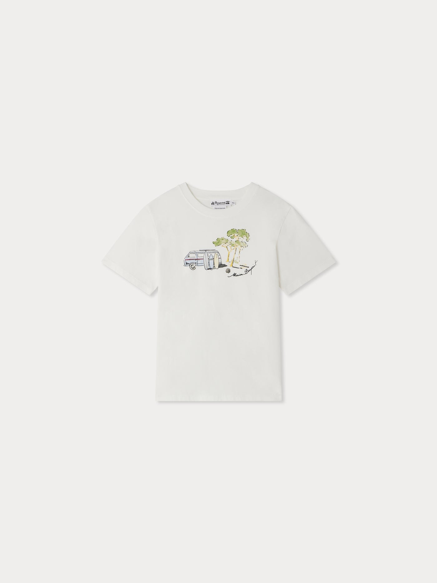 T-shirt Thibald à imprimé surf en coton biologique