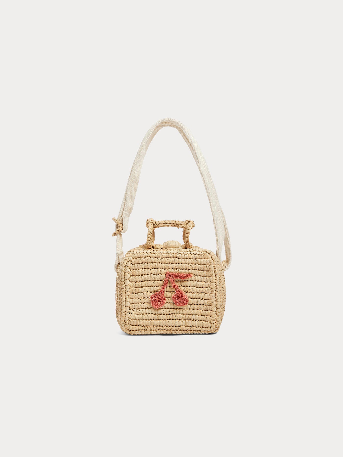 Sac valisette Aimane à bandoulière en raphia