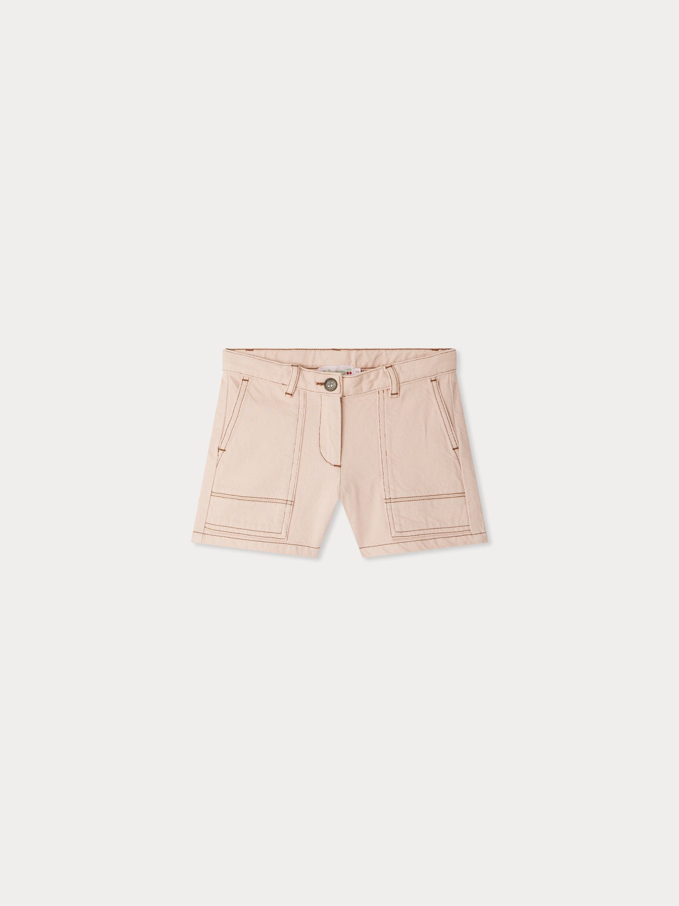 Short Emira à poches en denim rose