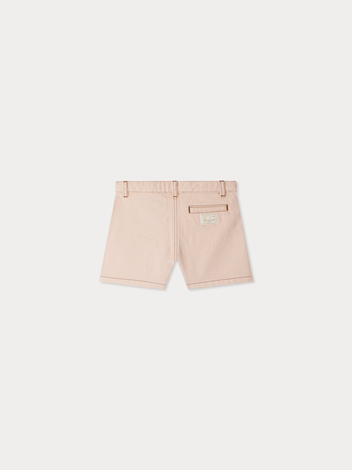 Short Emira à poches en denim rose