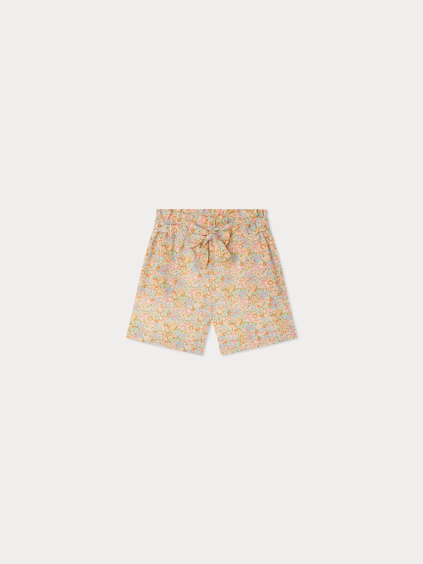 Short Elmie ceinturé en tissu Liberty