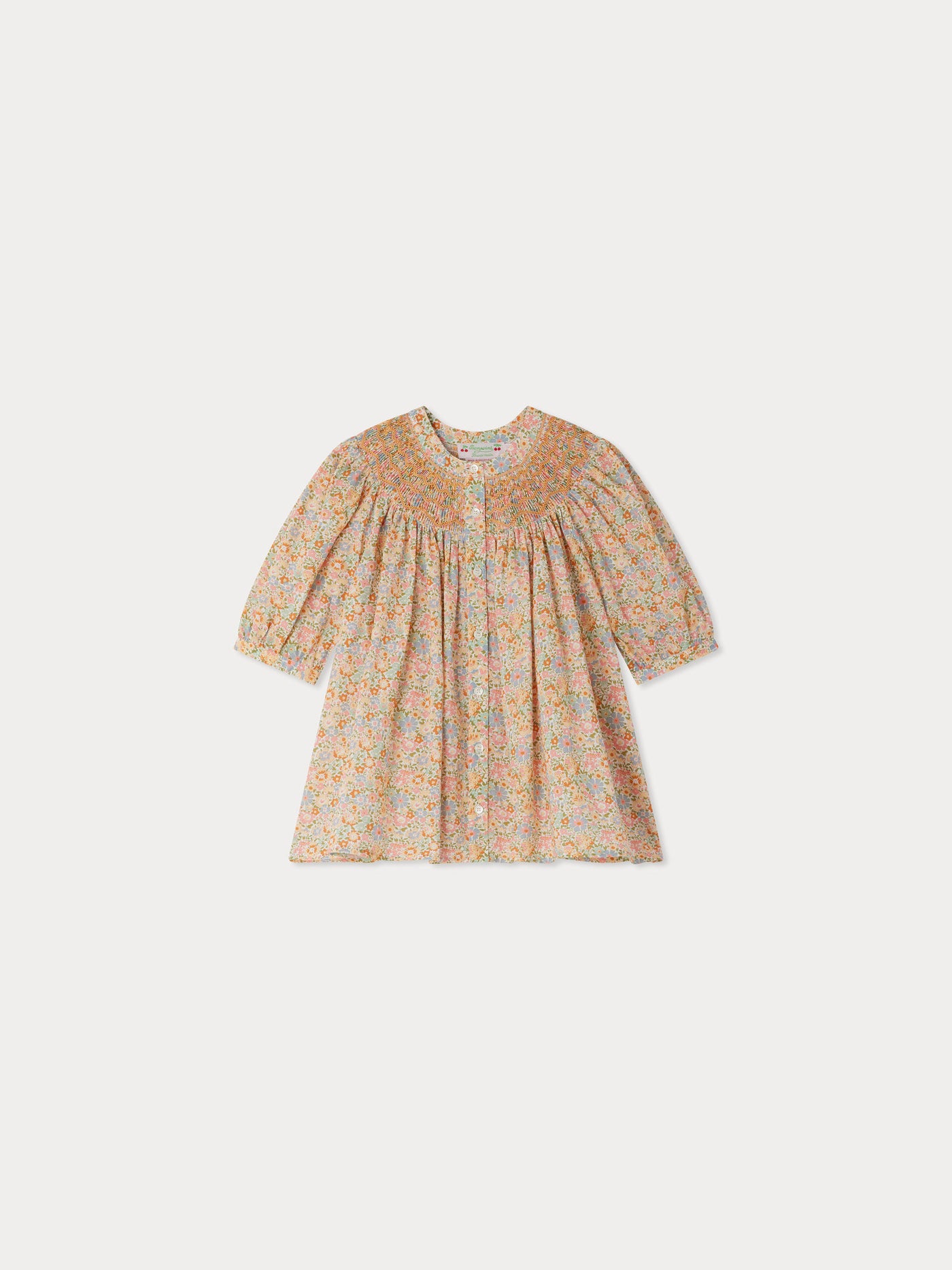 Blouse Elouane smockée en tissu Liberty