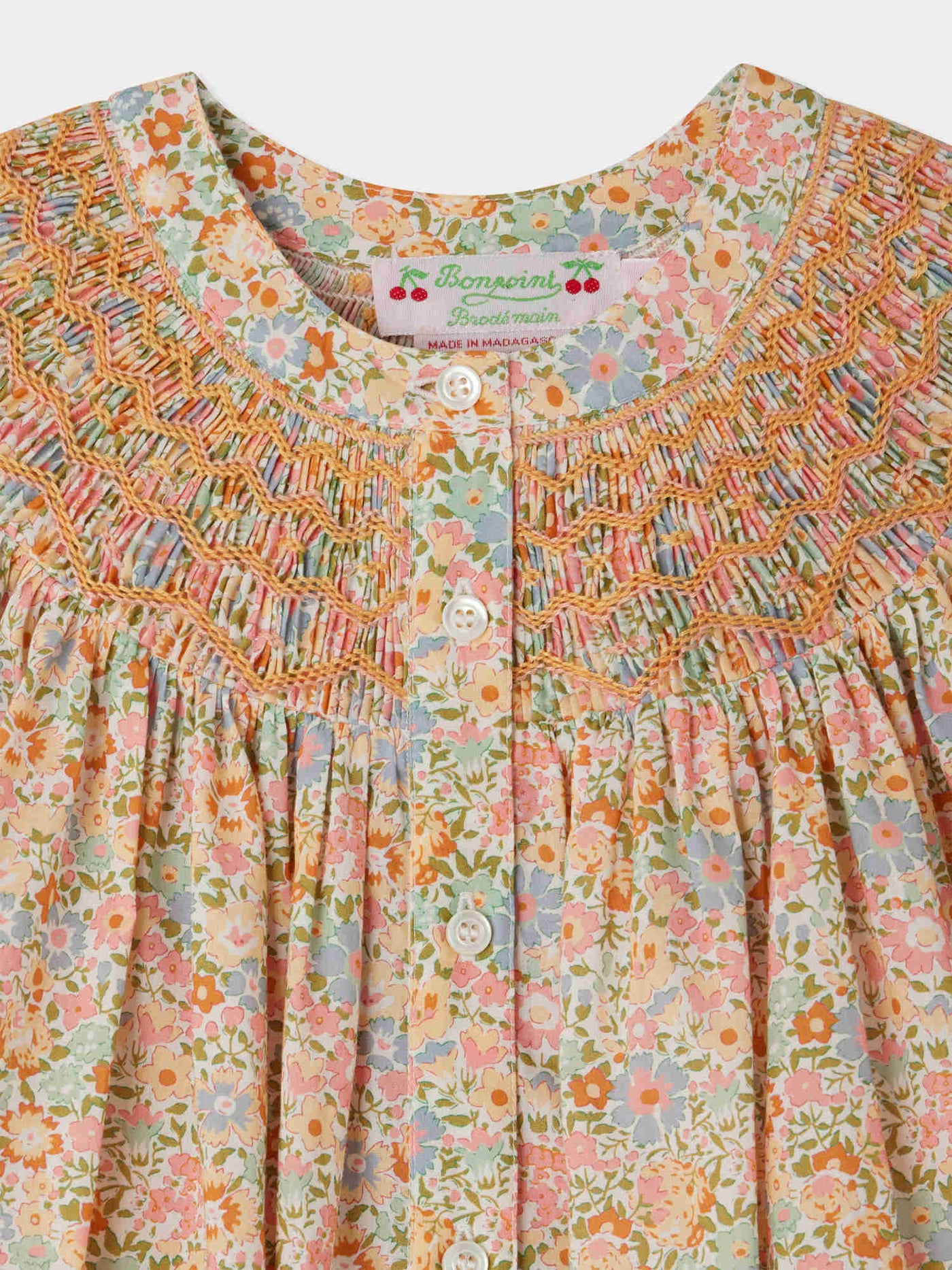 Blouse Elouane smockée en tissu Liberty