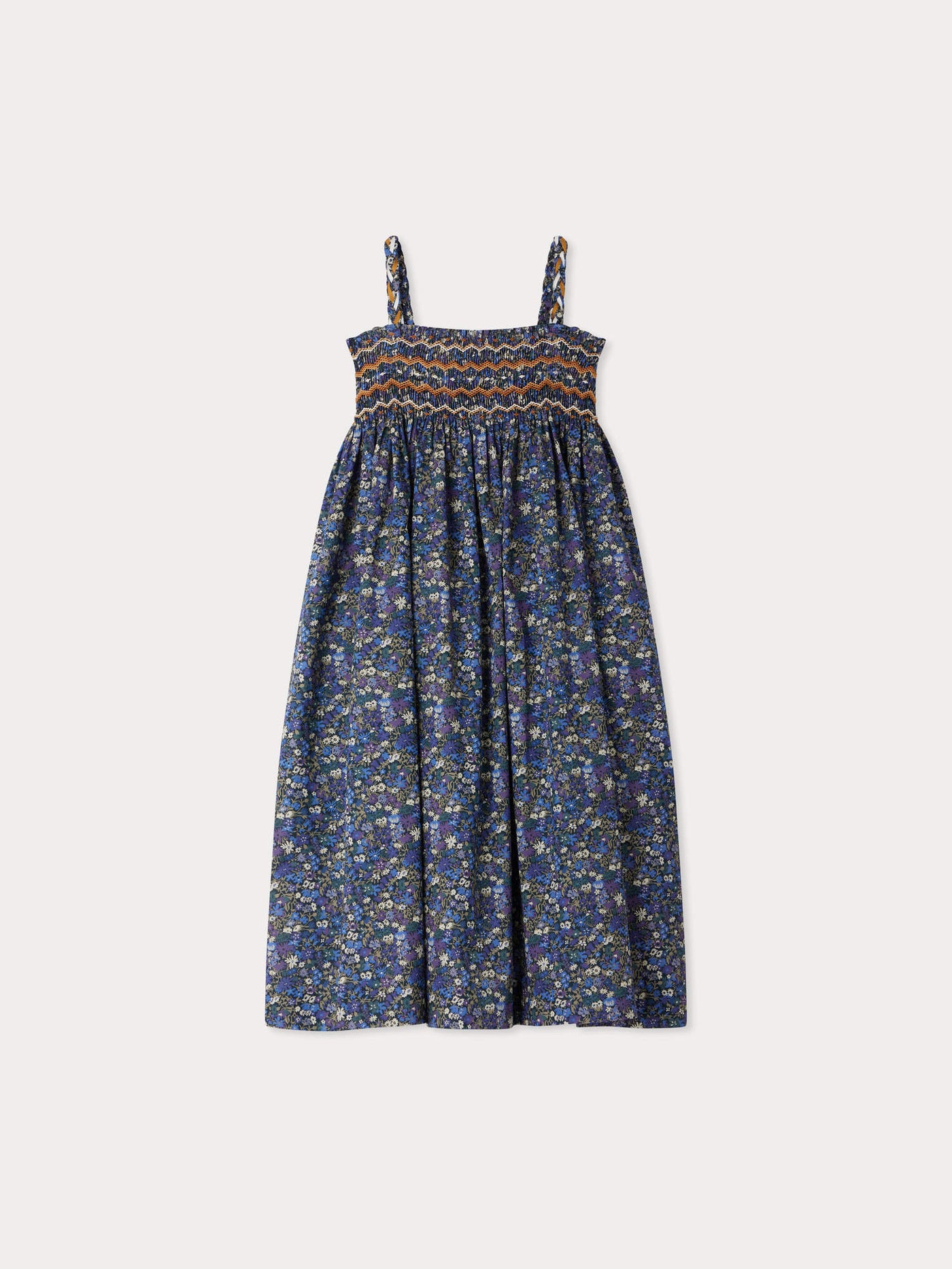 Robe Efrances smockée en tissu Liberty