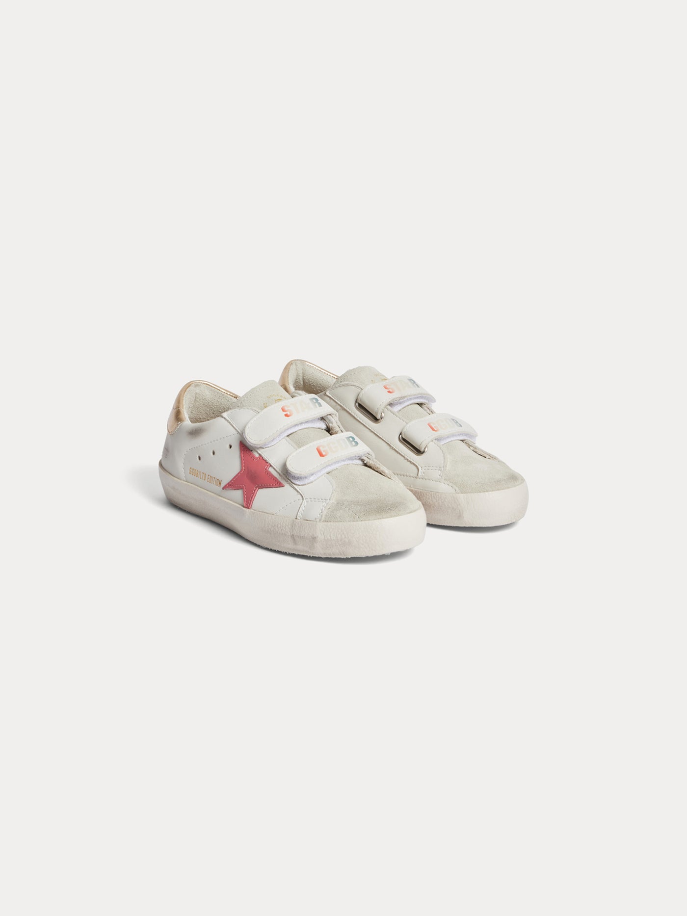 Bonpoint x Golden Goose baskets Golstar roses à scratchs pour enfants