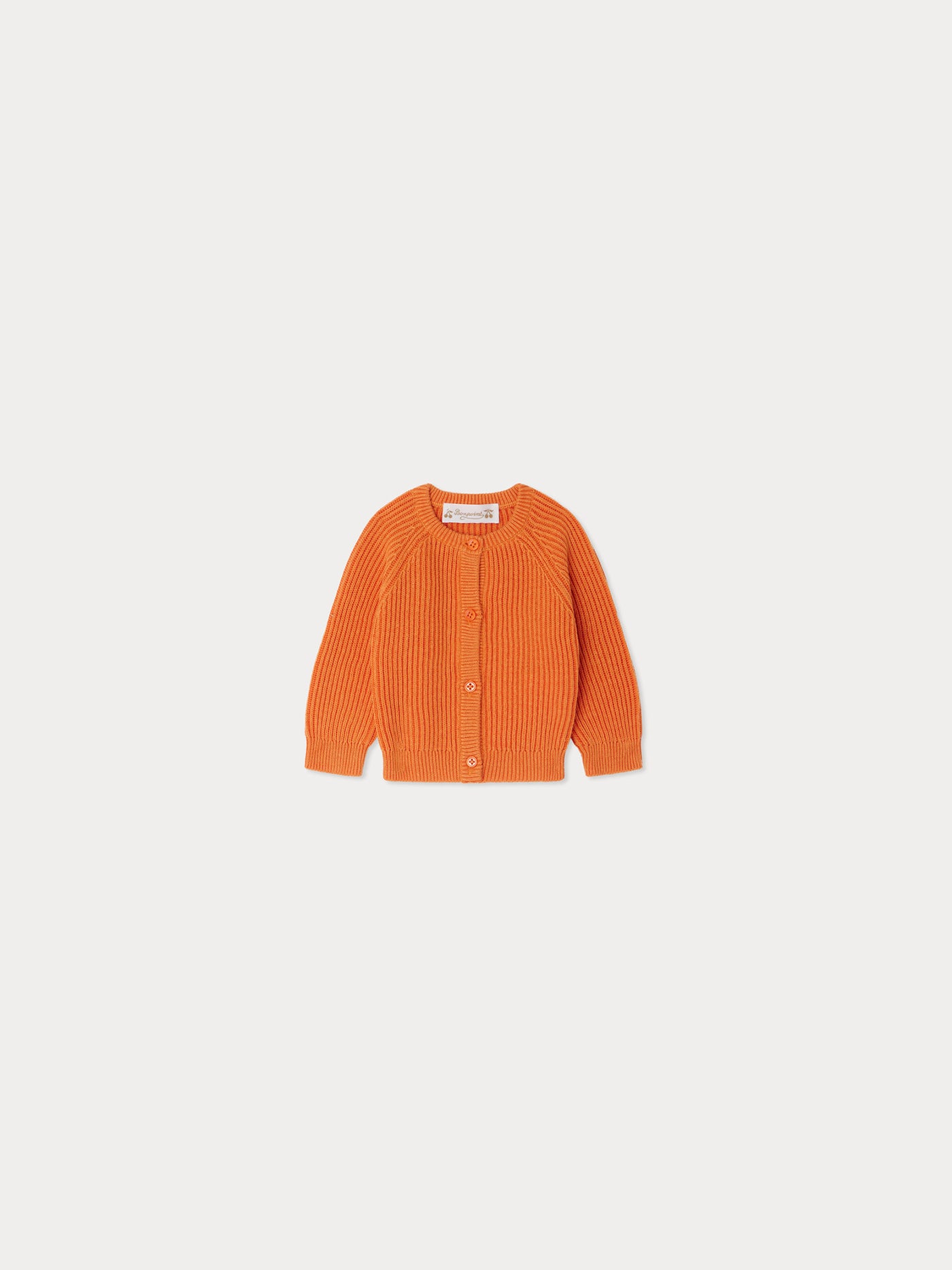 Cardigan Giusto côtelé orange