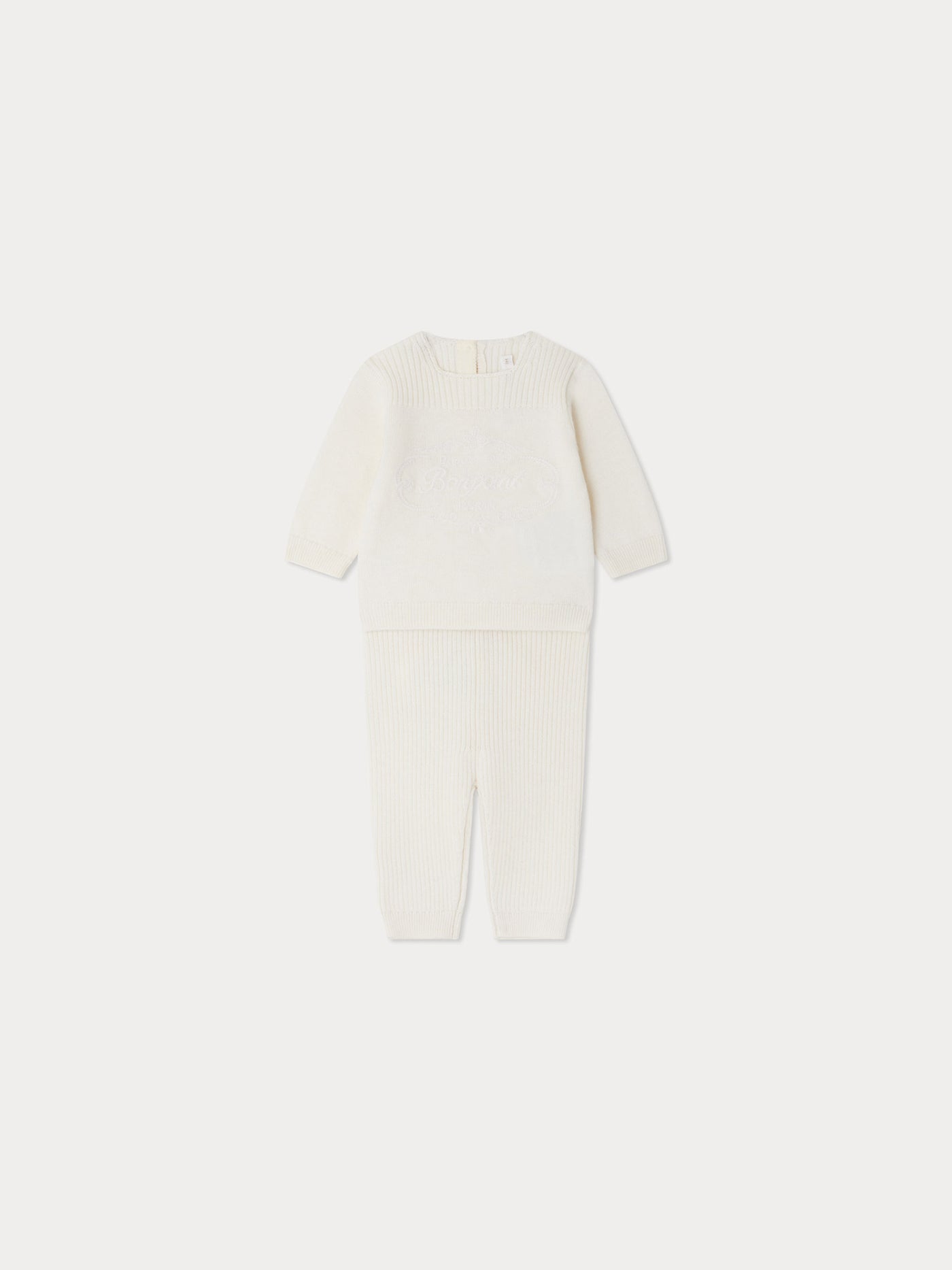 Ensemble Atimy brodé en laine et coton