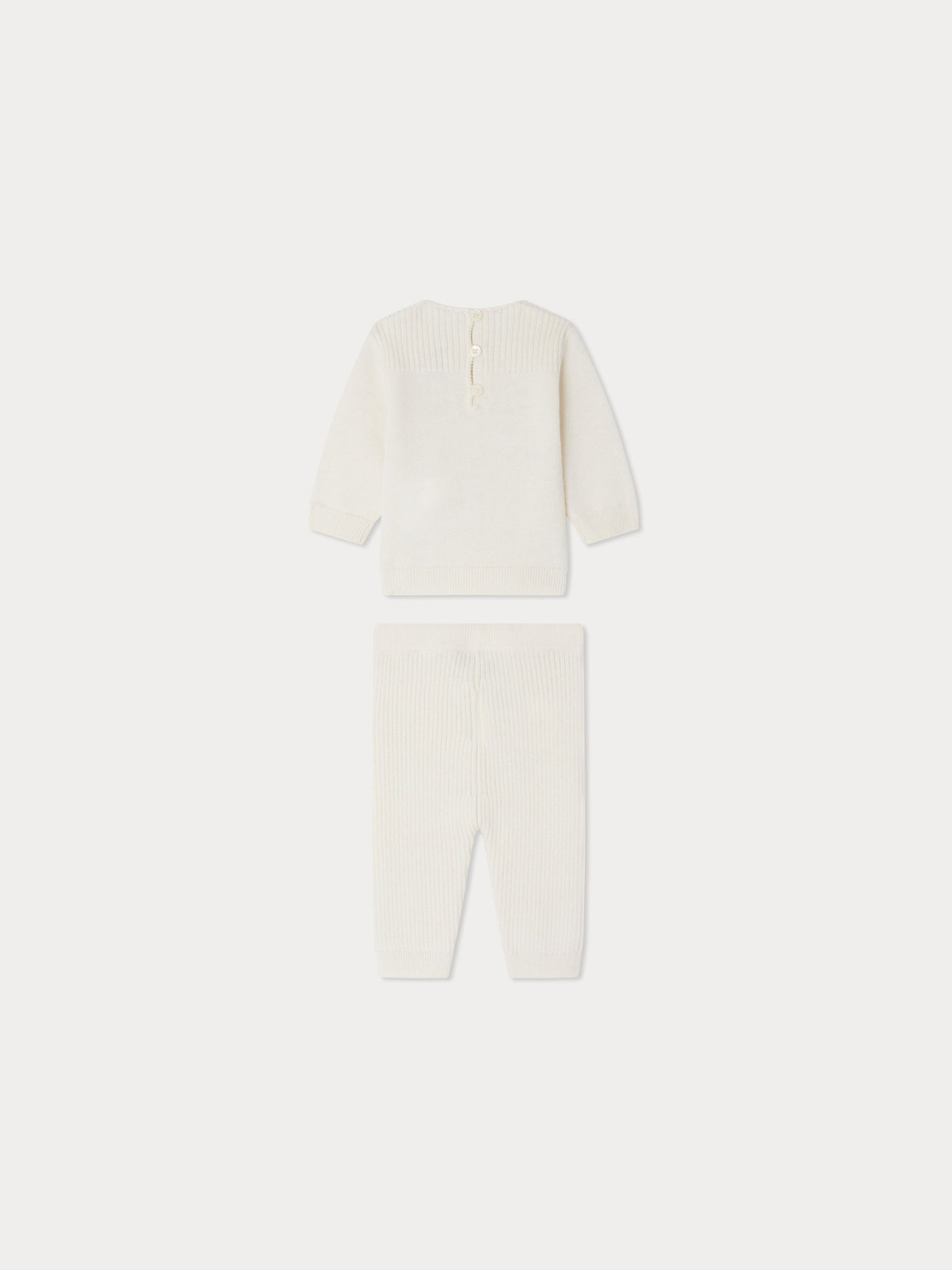 Ensemble Atimy brodé en laine et coton