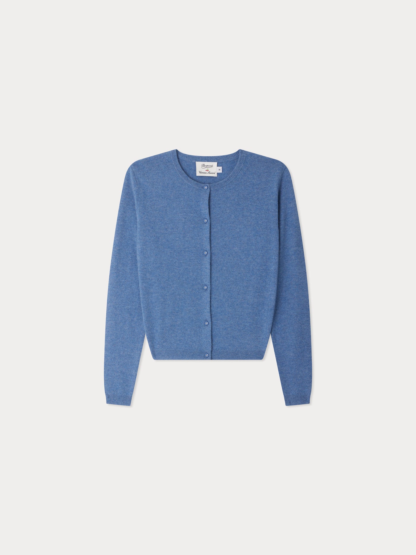 Bonpoint x Vanessa Seward Cardigan Ginger en cachemire bleu