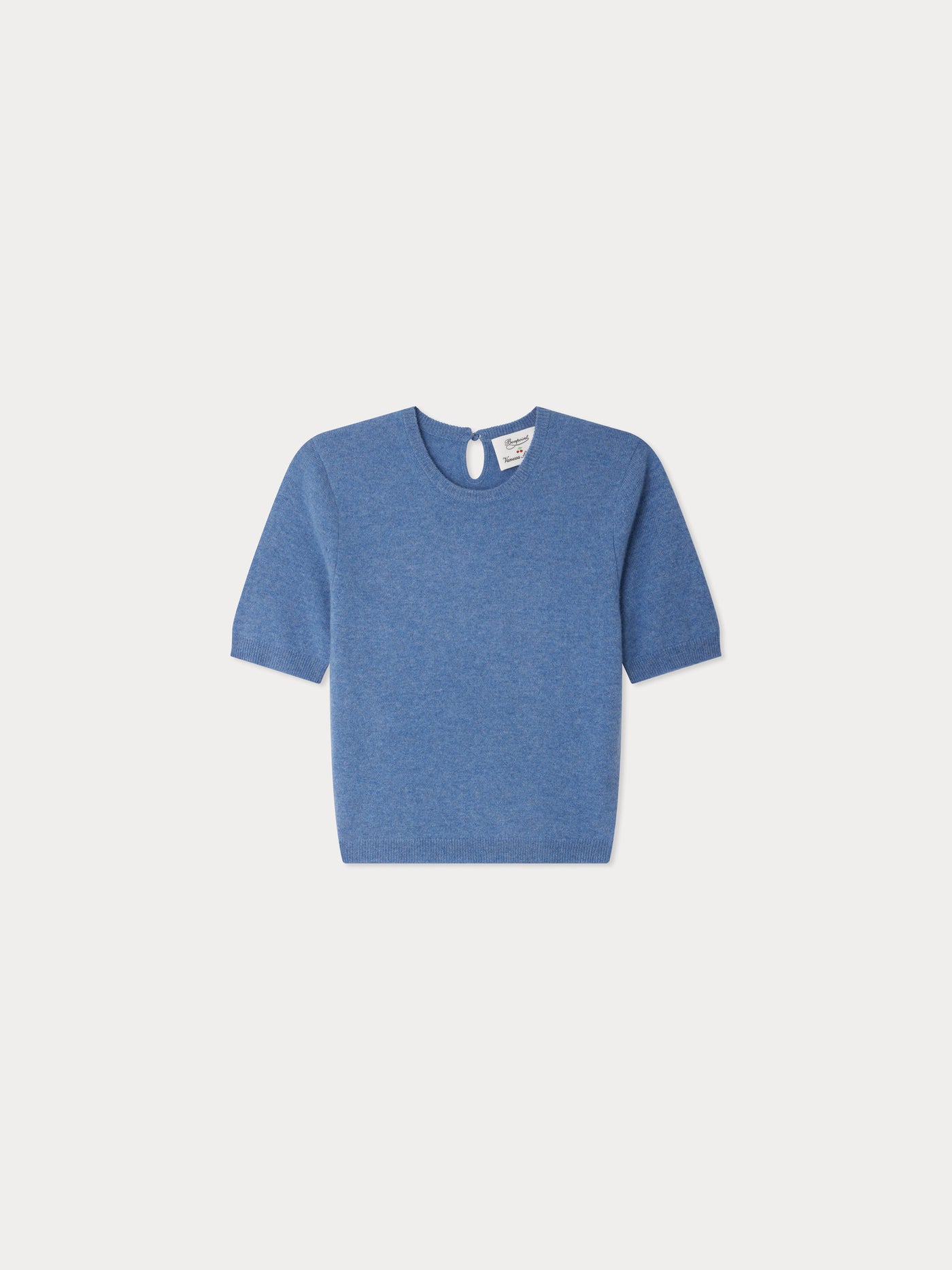 Bonpoint x Vanessa Seward Pull Ginger en cachemire bleu