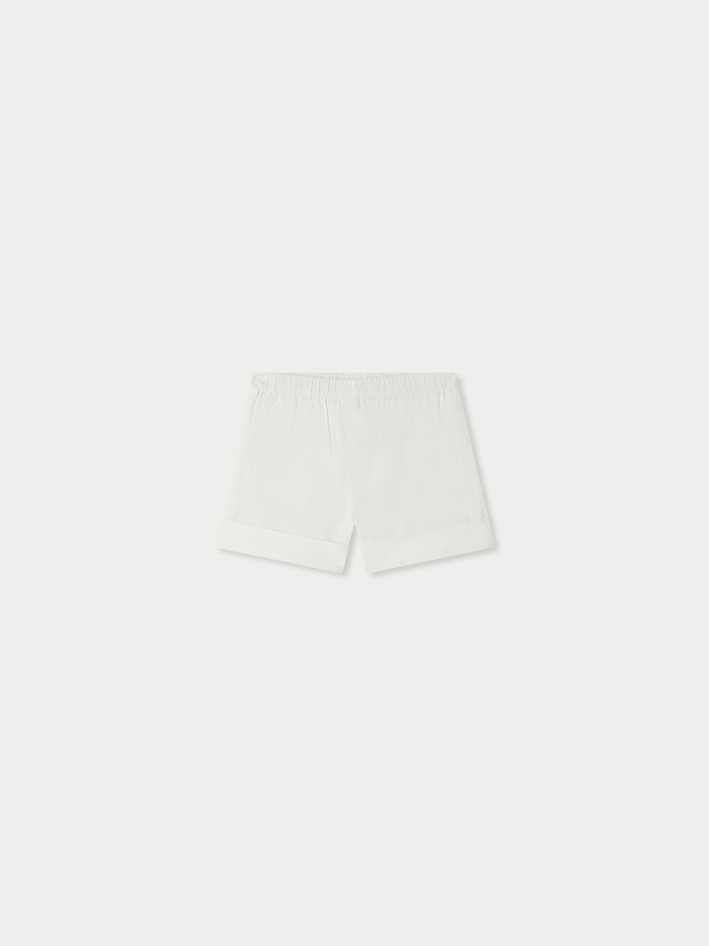 Short Ecandy en popeline blanc