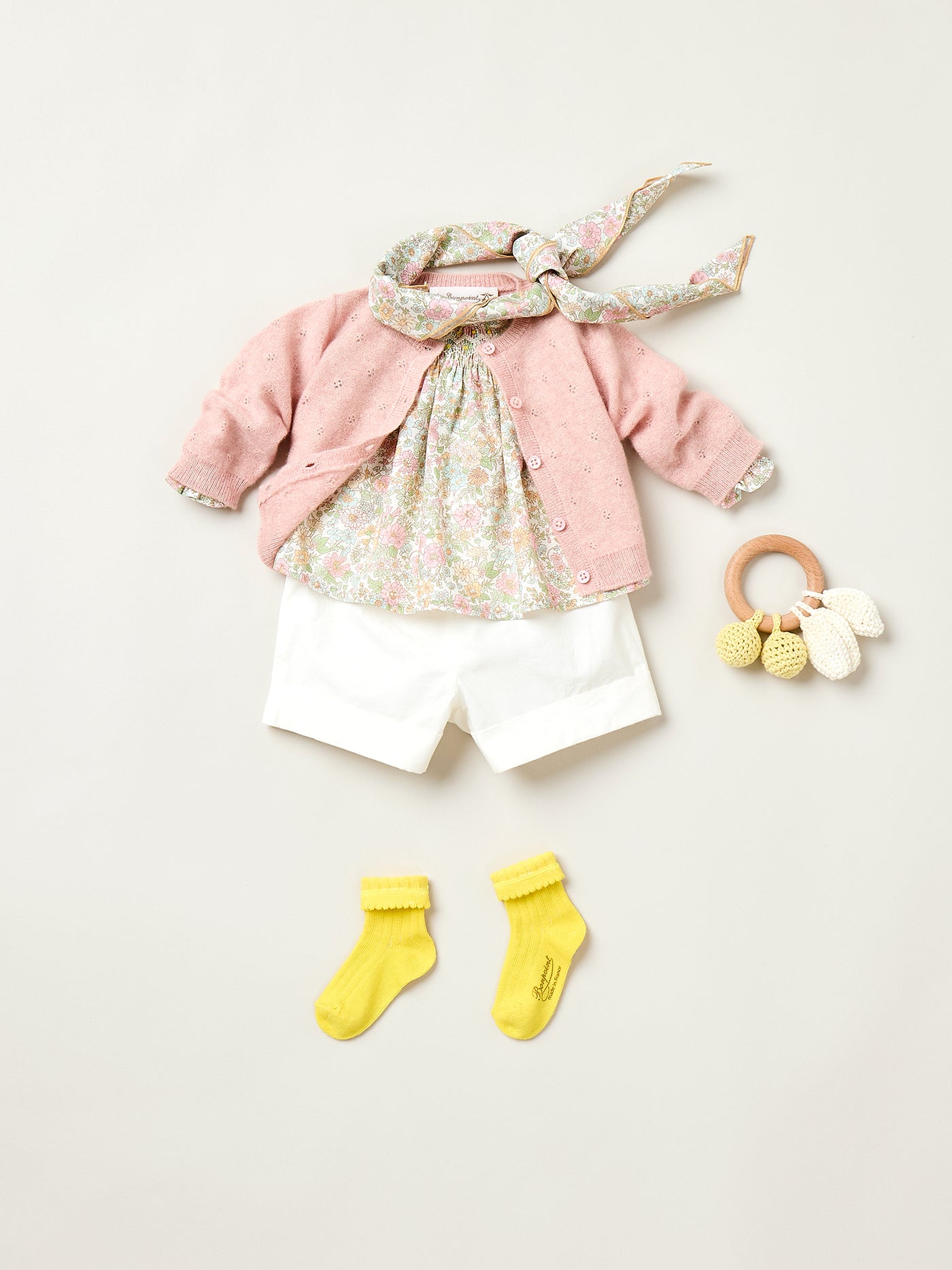 Short Ecandy en popeline blanc