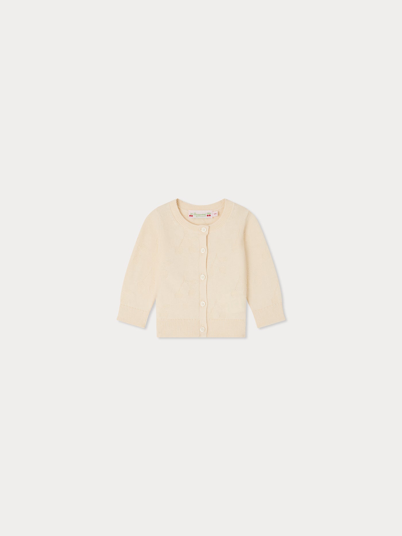 Cardigan Teyana à motifs cerise
