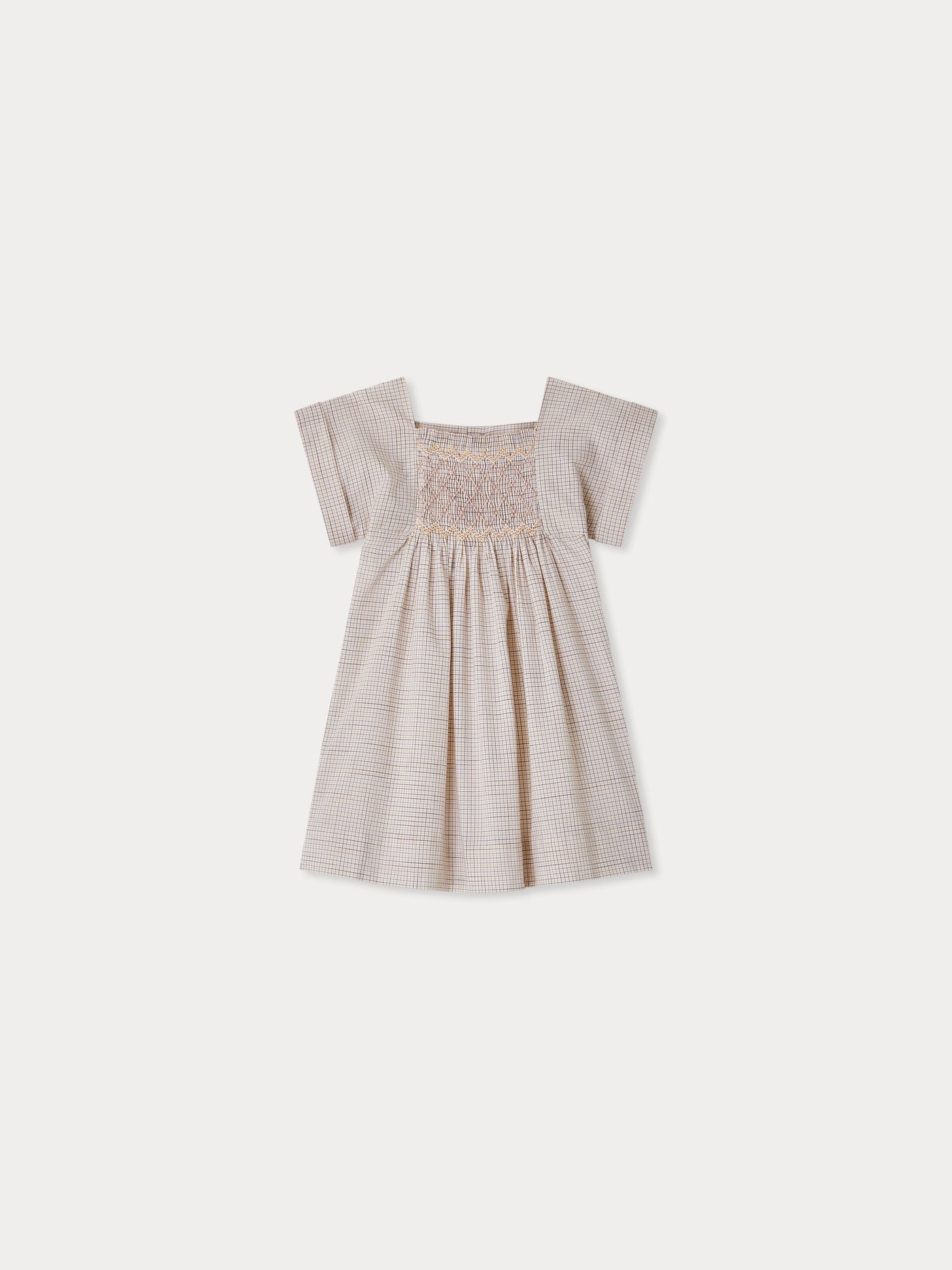 Robe Pais smockée à carreaux