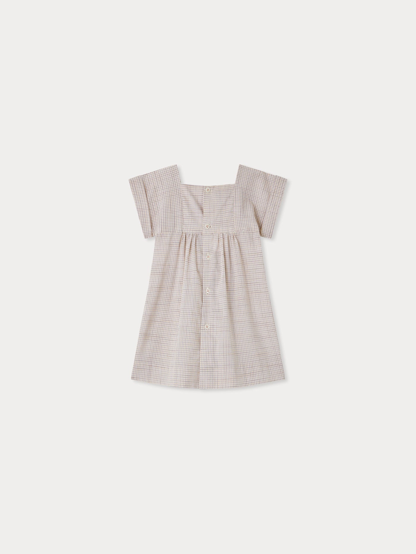 Robe Pais smockée à carreaux