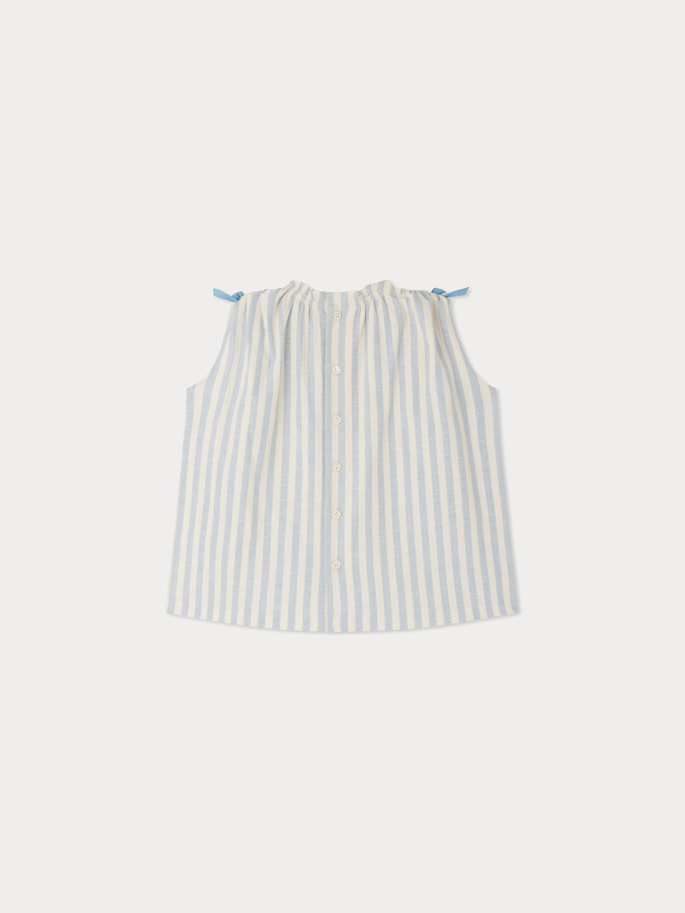 Robe Elvia rayée à nœuds
