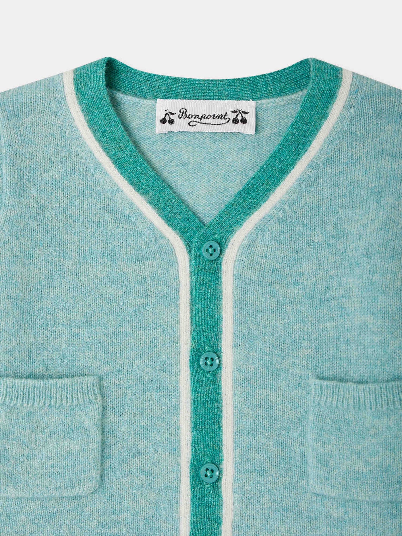 Cardigan Tahiel en cachemire avec contrastes