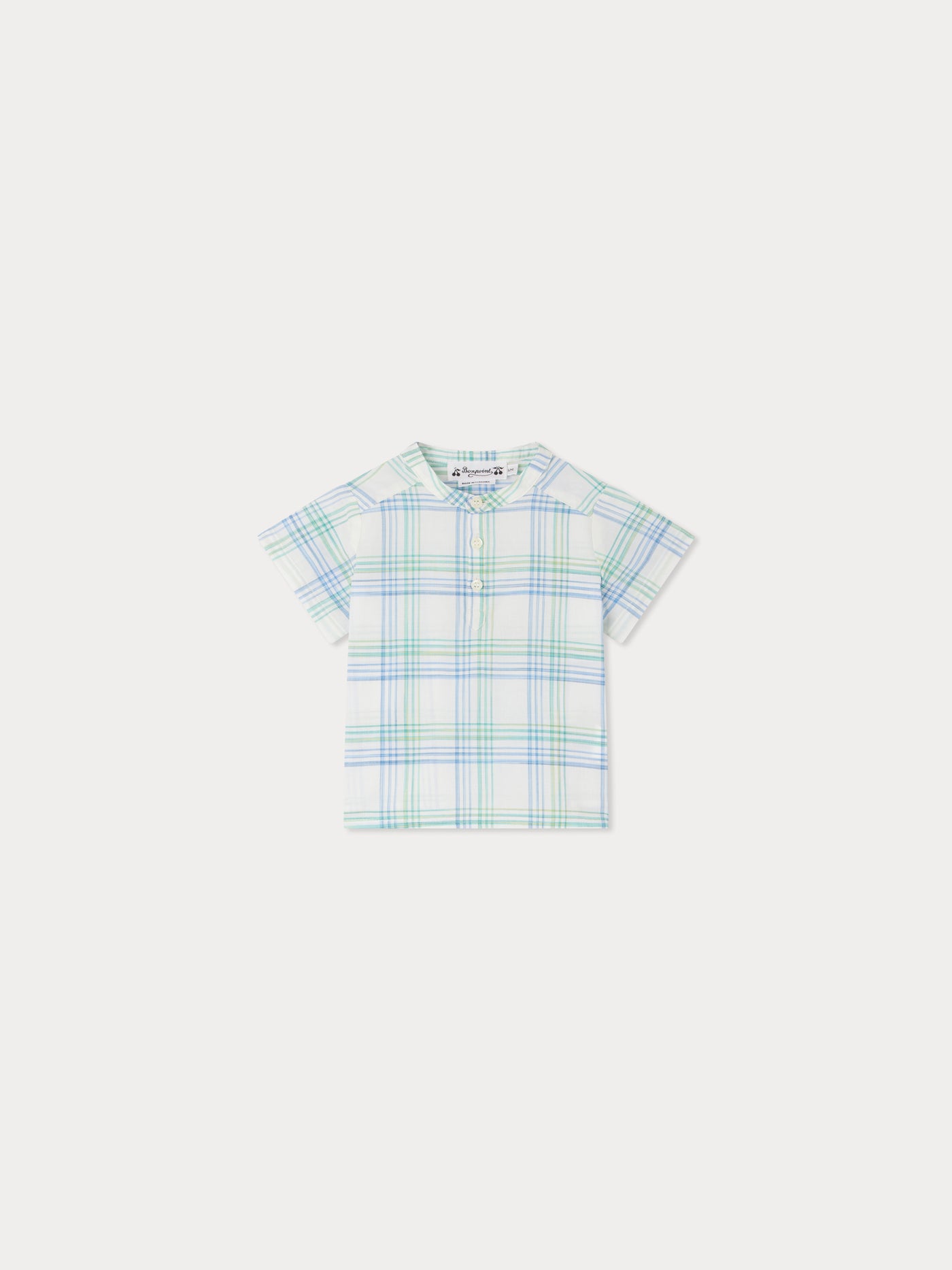 Chemise Cesari à carreaux bleue