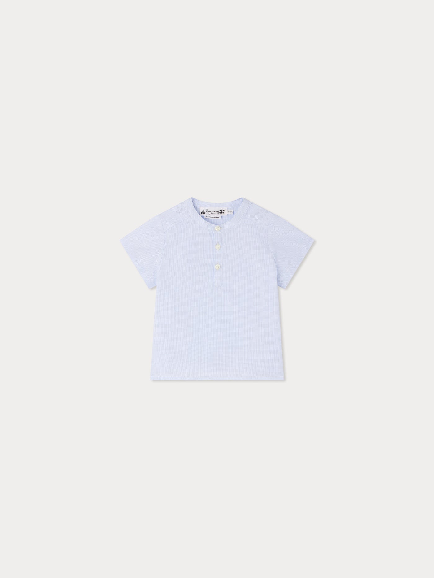 Chemise Cesari en coton à carreaux bleus