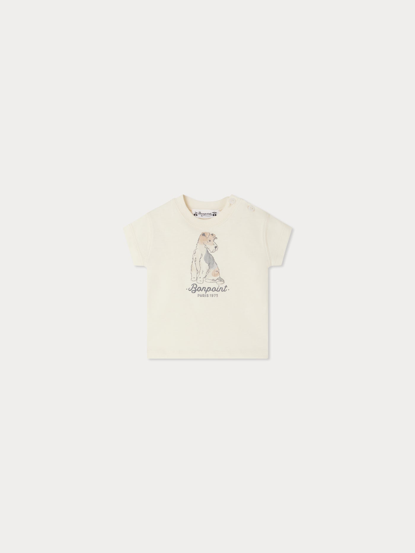T-shirt Tom à imprimé chien en coton biologique