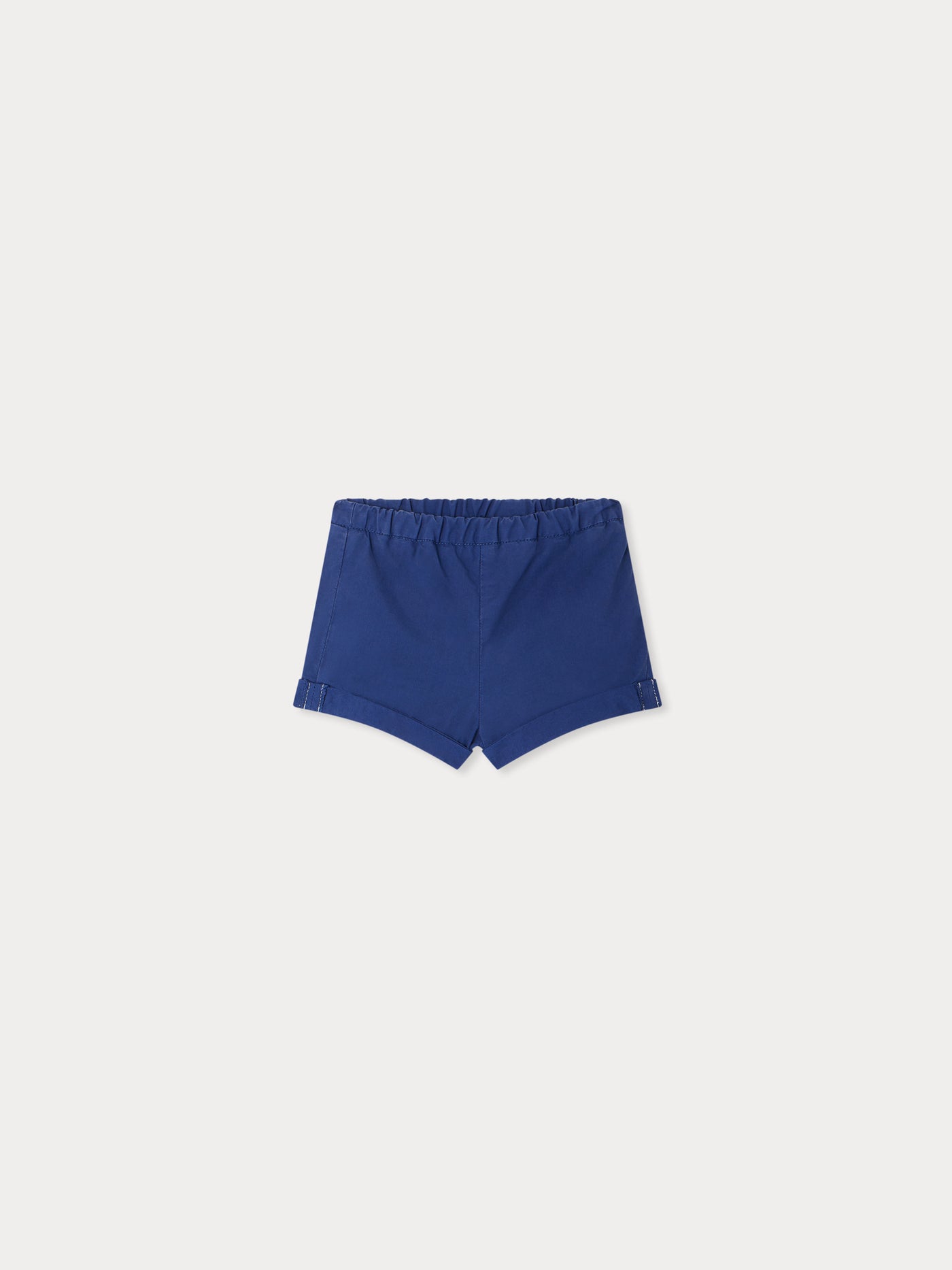 Short Ecady en popeline bleu