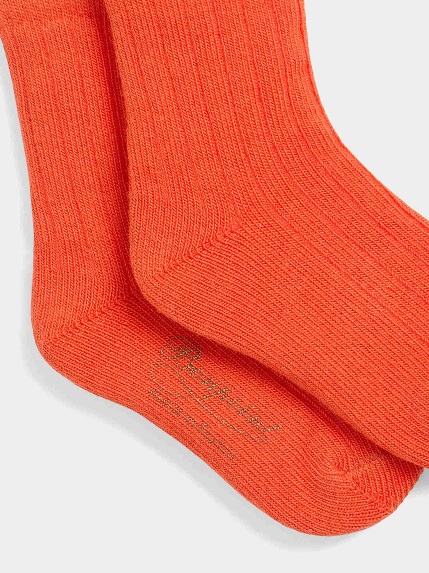 Chaussettes Elwen unies orange