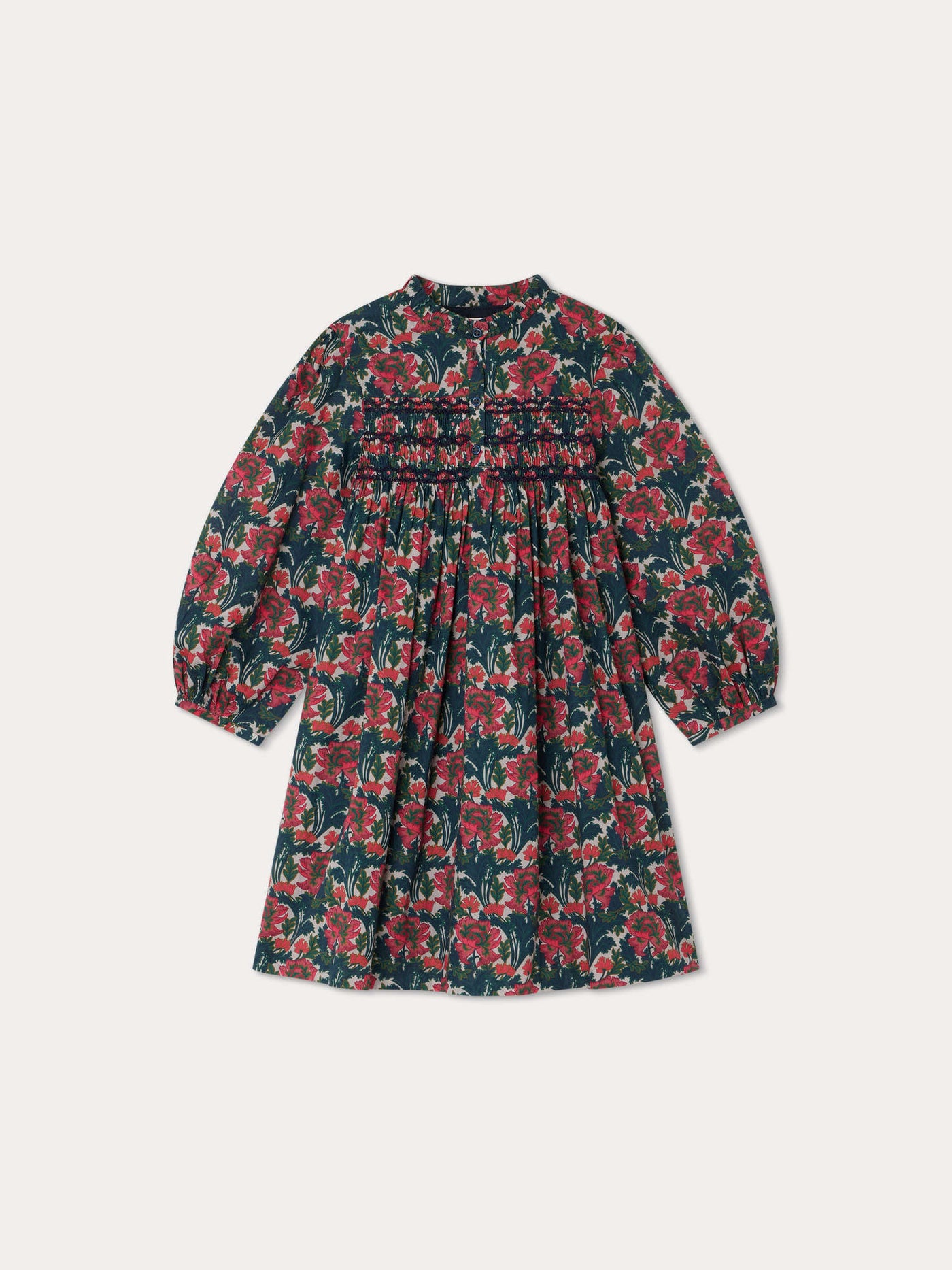 Robe smockée Tamsin rose fuschia