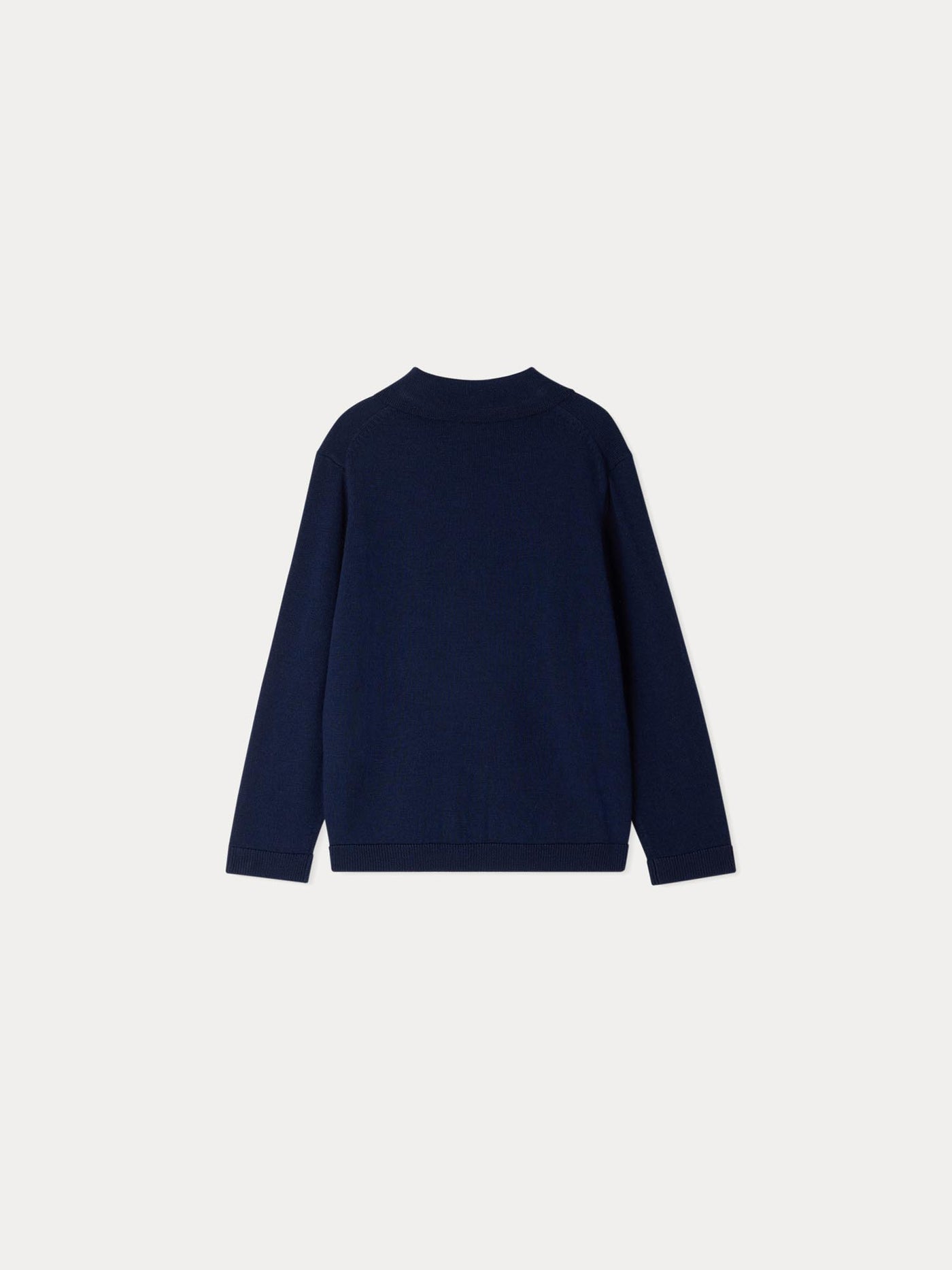 Pull Darius en laine bleu foncé