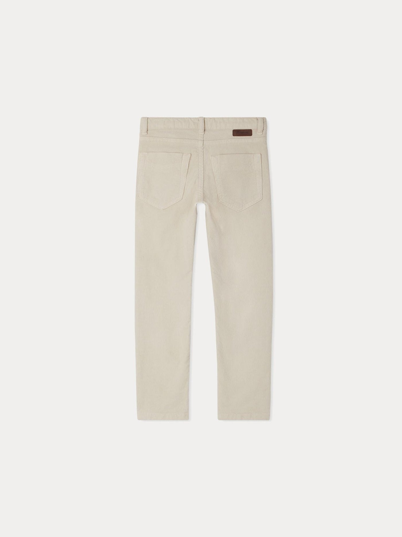 Pantalon Dewey en velours cotelé blanc