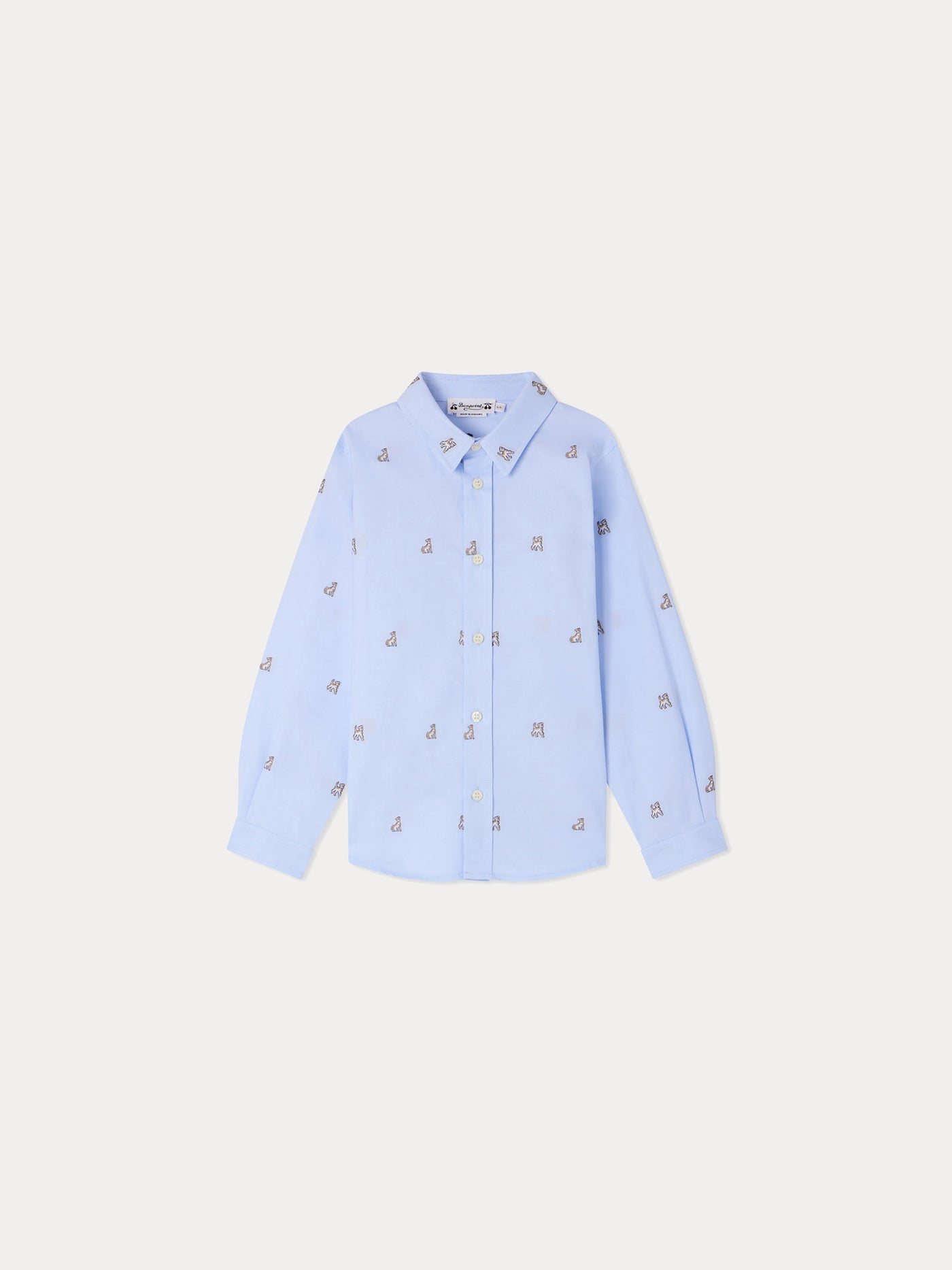 Chemise Daho à motifs bleu