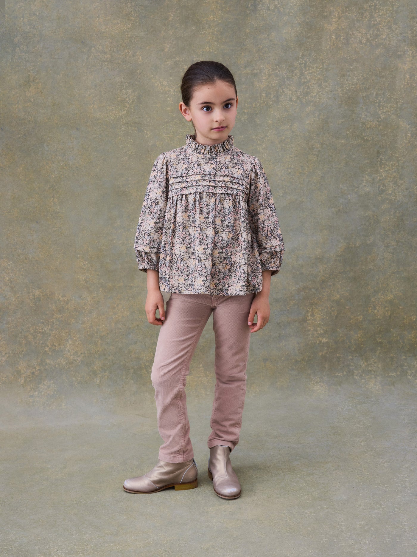Blouse tess en velours cotelé