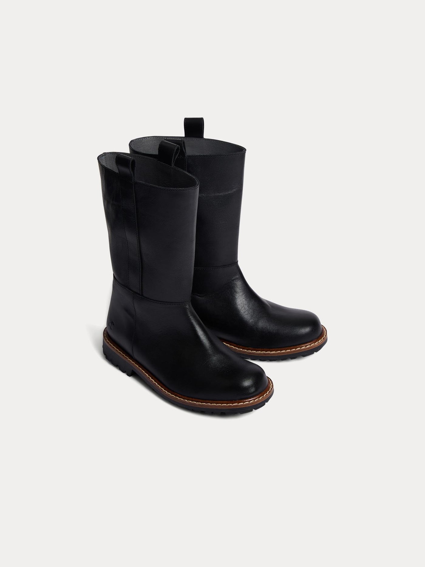 Boots Gab montantes en cuir